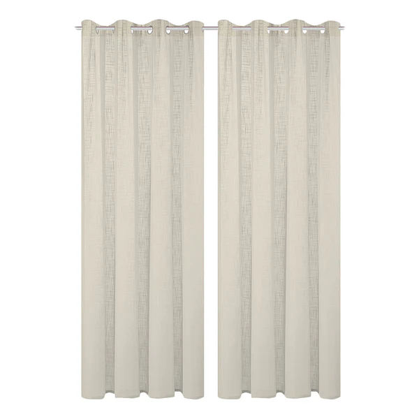 Ösenschal Softy 2er-Set - Polyester - Taupe - 140 x 225 cm