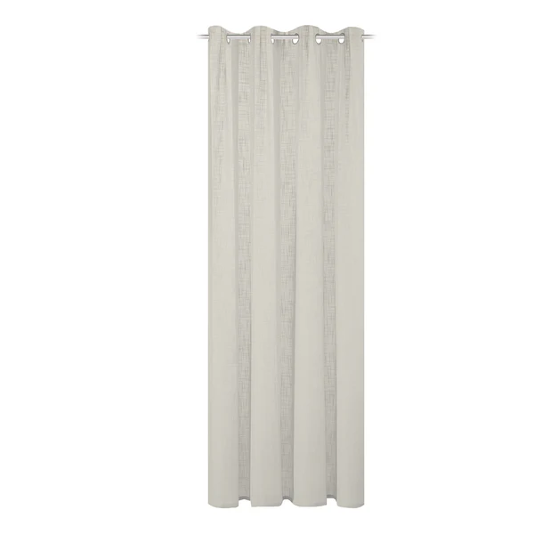 Ösenschal Softy - Polyester - Beige - 140 x 160 cm