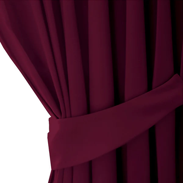 Ösenvorhang Blackout I - Polyester - Weinrot - 140 x 245 cm - Image 5