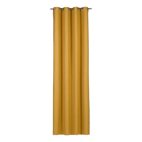 Ösenvorhang Fabricio - Polyester - Senfgelb