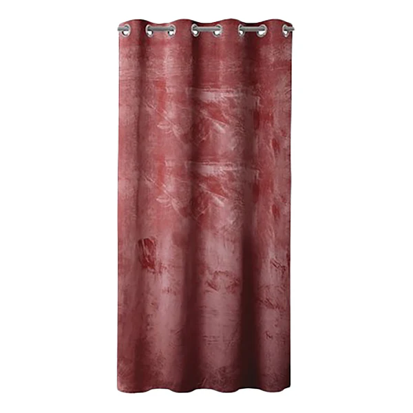 Ösenvorhang Velvet - Polyester - Rosa - 140 x 245 cm