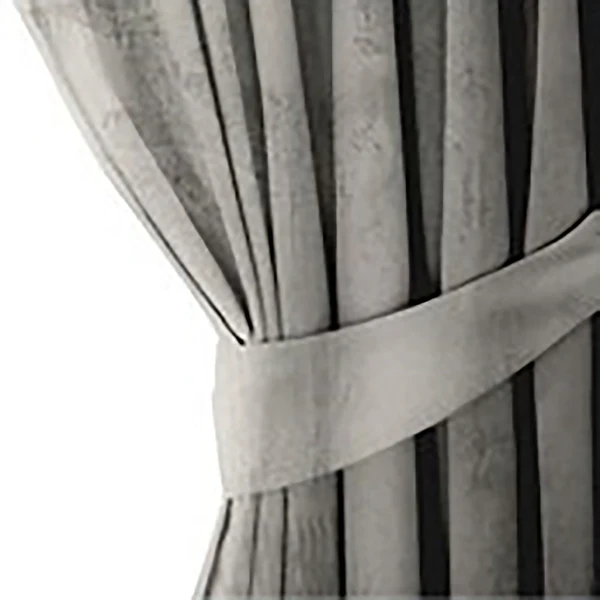 Ösenvorhang Velvet - Polyester - Silber - 140 x 245 cm - Image 3