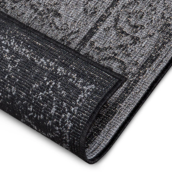Outdoorteppich Cebu - Polypropylen - Silber / Grau - 80 x 150 cm - Image 4