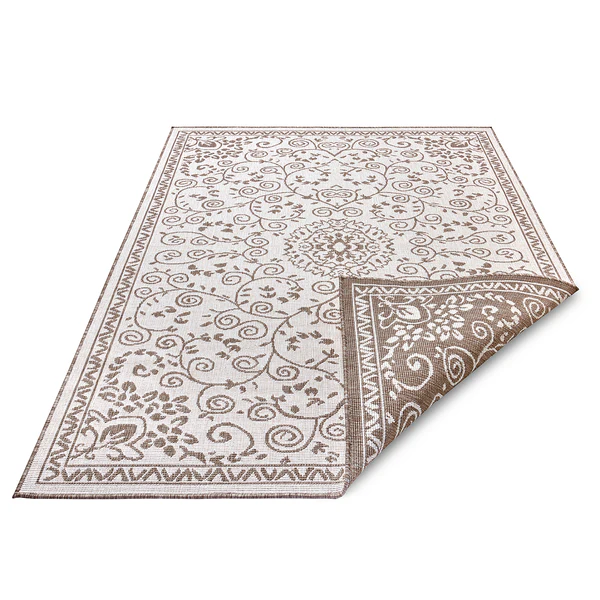 Outdoorteppich Leyte - Polypropylene - Beige / Braun - 80 x 150 cm - Image 3