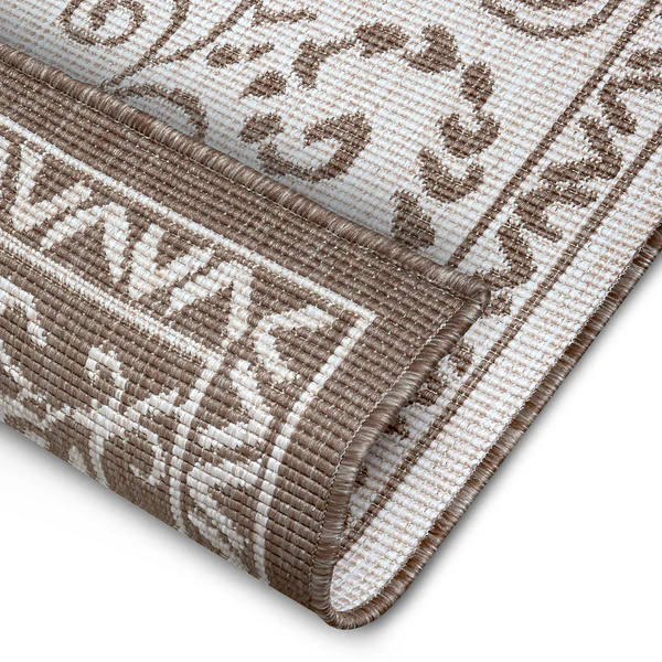 Outdoorteppich Leyte - Polypropylene - Beige / Braun - 80 x 150 cm - Image 4