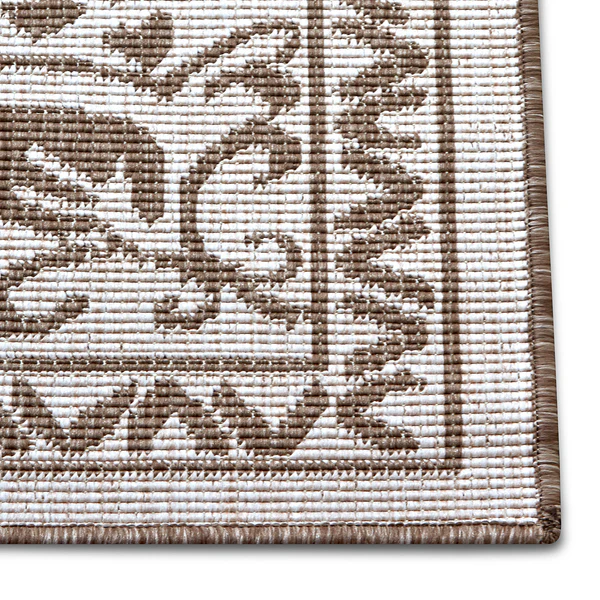 Outdoorteppich Leyte - Polypropylene - Beige / Braun - 80 x 150 cm - Image 5