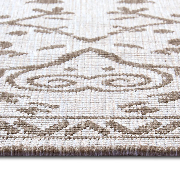 Outdoorteppich Leyte - Polypropylene - Beige / Braun - 80 x 150 cm - Image 6