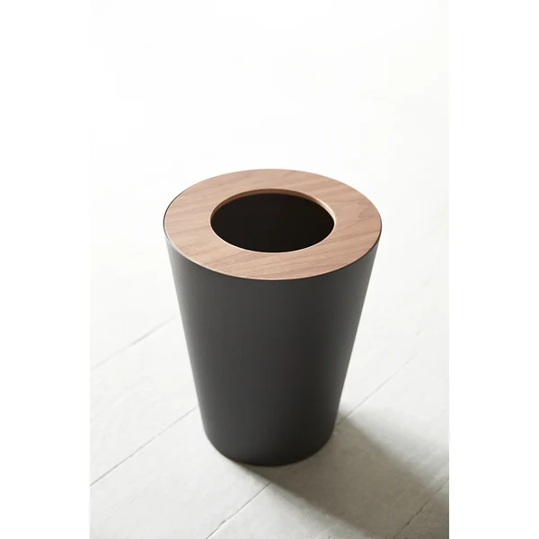 Papierkorb Rin II - Stahl / Esche - Fassungsvermögen: 7 L - Schwarz - Image 4