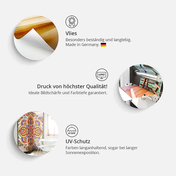 Paravent Golden Kiss - Vlies - Mehrfarbig - 5-teilig - Image 3