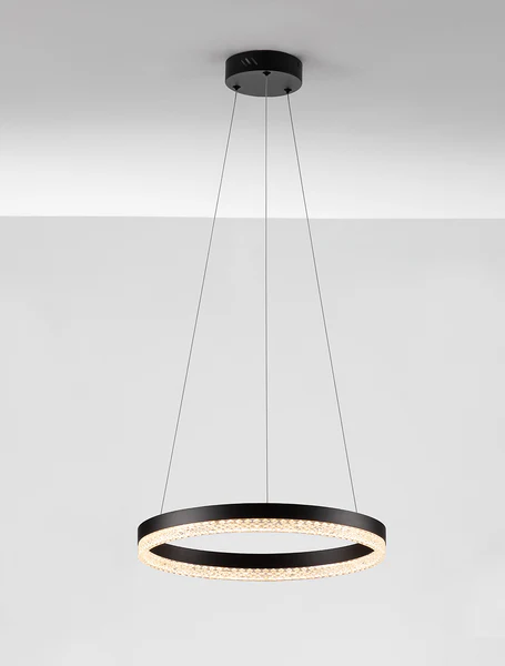 Pendelleuchte Adria Typ A - Aluminium - 1-flammig - Schwarz - Durchmesser: 40 cm - Image 5