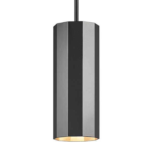 Pendelleuchte Alanis 1-flammig - Aluminium - Schwarz