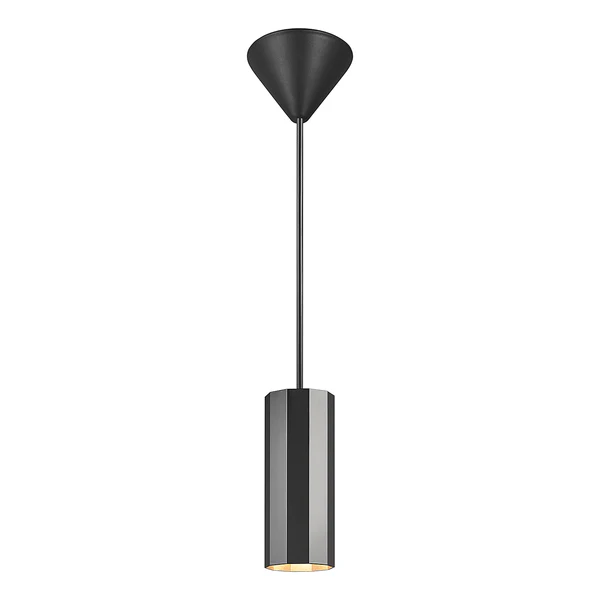 Pendelleuchte Alanis 1-flammig - Aluminium - Schwarz - Image 4