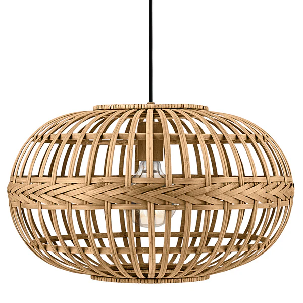 Pendelleuchte Amsfield I - Massivholz Bambus - 1-flammig