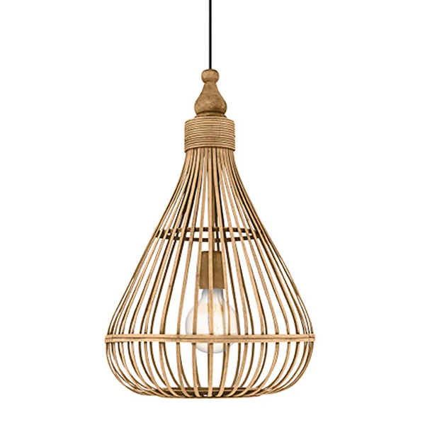 Pendelleuchte Amsfield II - Massivholz Bambus - 1-flammig