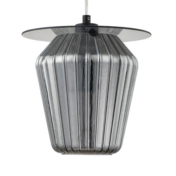 Pendelleuchte Anadia - Rauchglas / Eisen - 1-flammig - Rauchgrau - Image 9