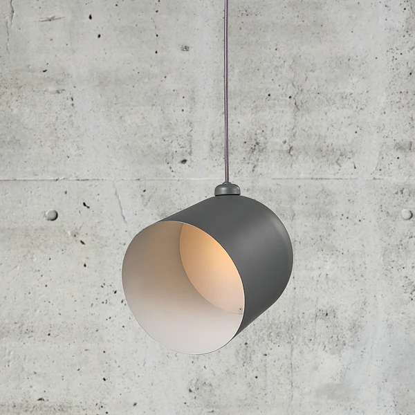 Pendelleuchte Angle - Stahl - 1-flammig - Grau - Grau - Image 4