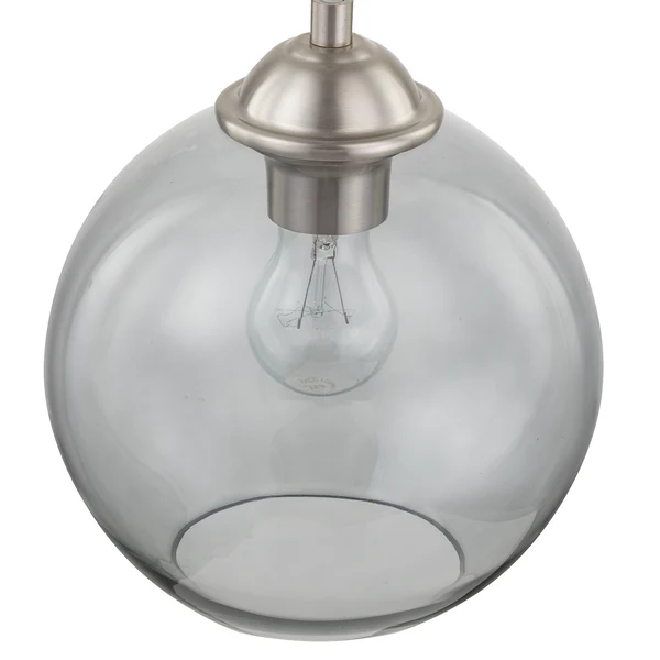 Pendelleuchte Arveda - Glas / Eisen - 1-flammig - Grau - Image 3