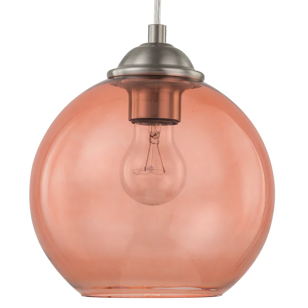 Pendelleuchte Arveda - Glas / Eisen - 1-flammig - Rosa - Image 7