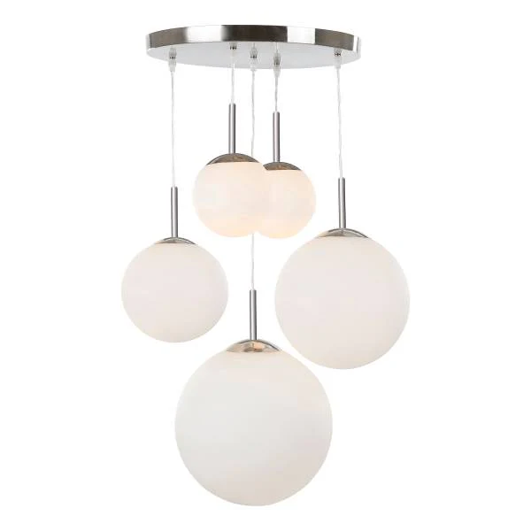 Pendelleuchte Balla - Milchglas / Eisen - 5-flammig - Image 3