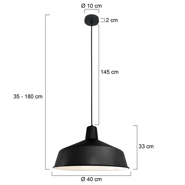 Pendelleuchte Blackmoon - Aluminium - 1-flammig - Image 4