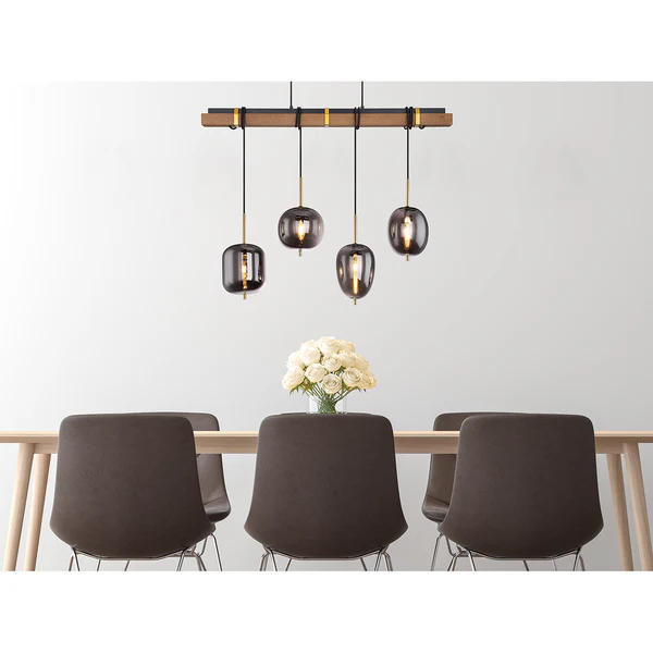 Pendelleuchte Blacky I - Glas - 4-flammig - Image 2