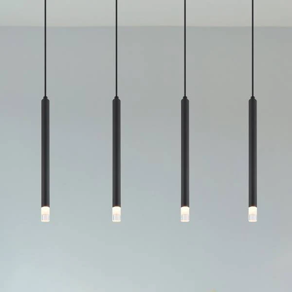 Pendelleuchte Blake Typ A - Acrylglas / Eisen - Flammenanzahl: 5