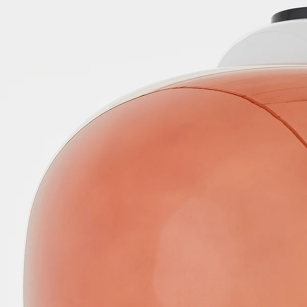 Pendelleuchte Blop - Farbglas / Eisen - 1-flammig - Orange - Image 8