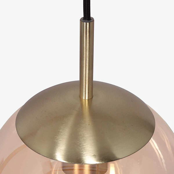 Pendelleuchte Bollique 1-flammig - Aluminium - Messing - Image 10