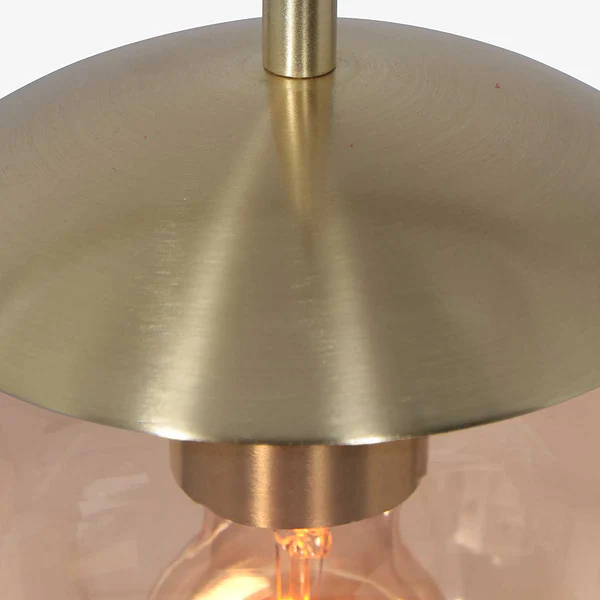 Pendelleuchte Bollique 1-flammig - Aluminium - Messing - Image 6