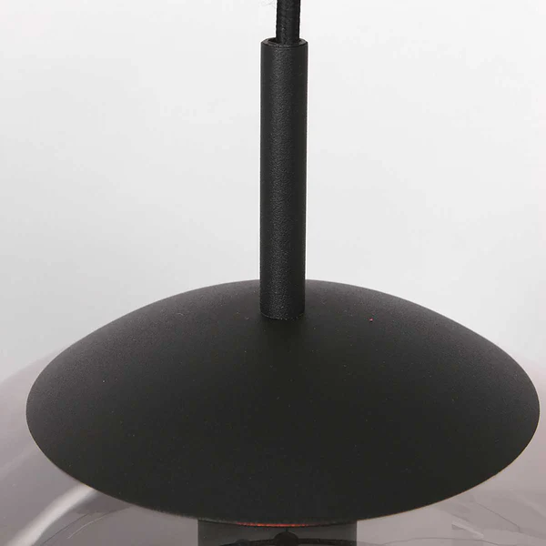 Pendelleuchte Bollique 1-flammig - Aluminium - Schwarz - Image 10