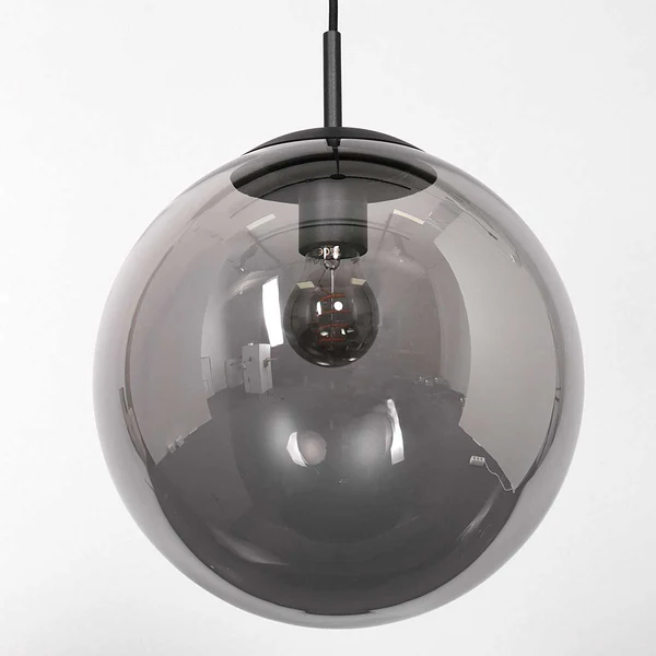Pendelleuchte Bollique 1-flammig - Aluminium - Schwarz - Image 5