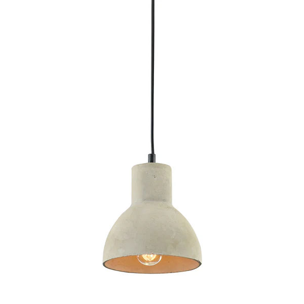 Pendelleuchte Broni - Beton / Metall - 1-flammig