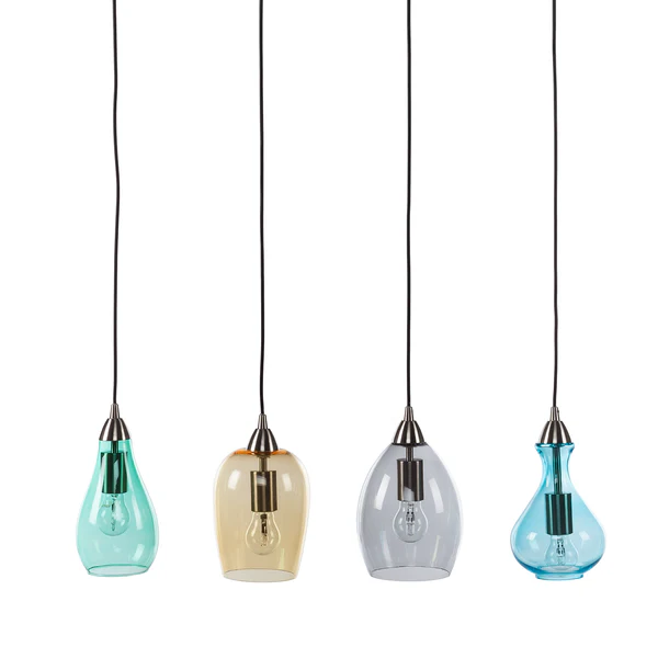 Pendelleuchte Cambo - Glas / Eisen - 4-flammig - Image 3