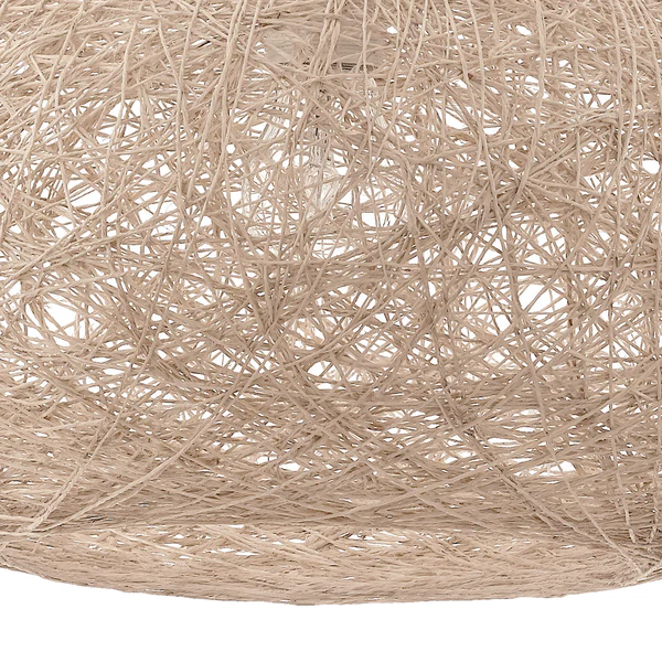 Pendelleuchte Campilo - Mischgewebe / Kunststoff - 1-flammig - Beige - Image 4
