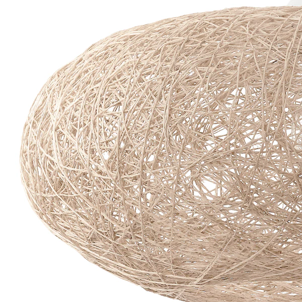 Pendelleuchte Campilo - Mischgewebe / Kunststoff - 1-flammig - Beige - Image 5