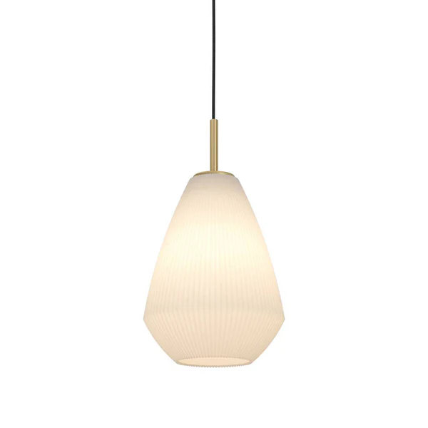 Pendelleuchte Caprarola - Satiniertes glas / Stahl - 1-flammig - Flammenanzahl: 1 - Image 7