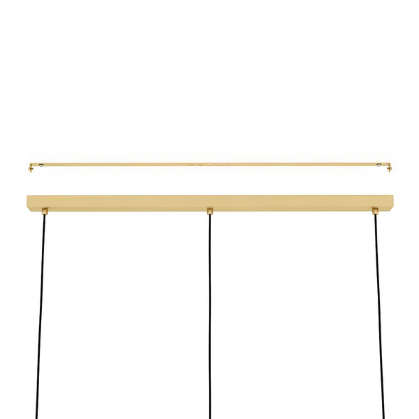 Pendelleuchte Caprarola - Satiniertes glas / Stahl - 3-flammig - Flammenanzahl: 3 - Image 8