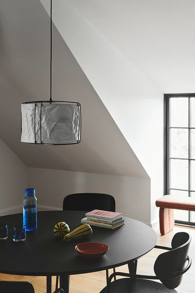 Pendelleuchte Cardine - Polyethylen - Weiß / Schwarz - 1-flammig - Durchmesser: 37 cm - Image 2