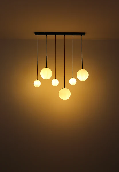 Pendelleuchte Clarke - Farbglas / Eisen - 3-flammig - Image 2