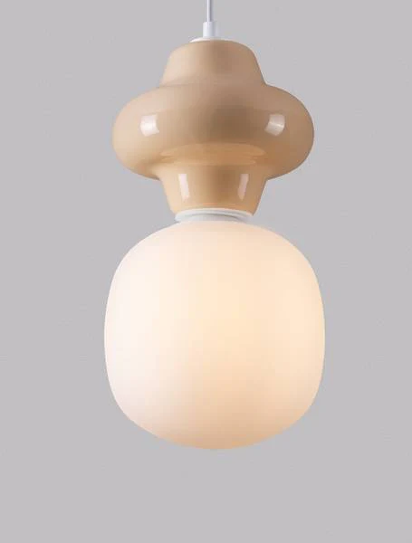 Pendelleuchte Clio Typ A - Keramik / Opalglas - Beige - Image 4