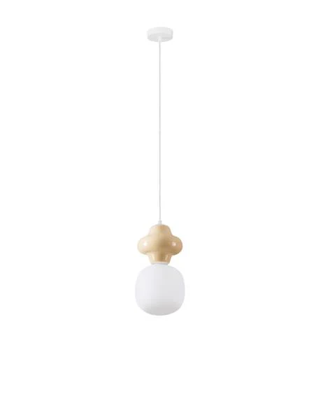 Pendelleuchte Clio Typ A - Keramik / Opalglas - Beige - Image 5