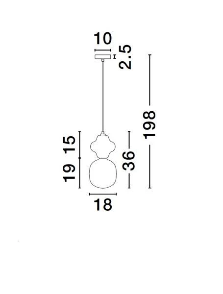 Pendelleuchte Clio Typ A - Keramik / Opalglas - Beige - Image 6