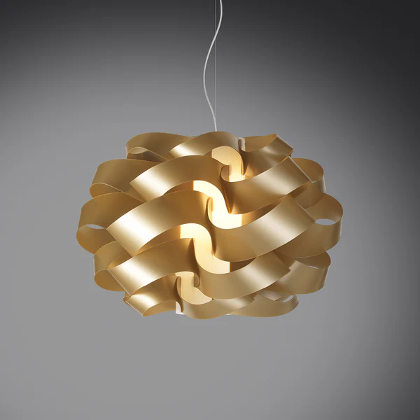 Pendelleuchte Cloud - Polyacryl - 1-flammig - Gold - Durchmesser: 50 cm - Image 2