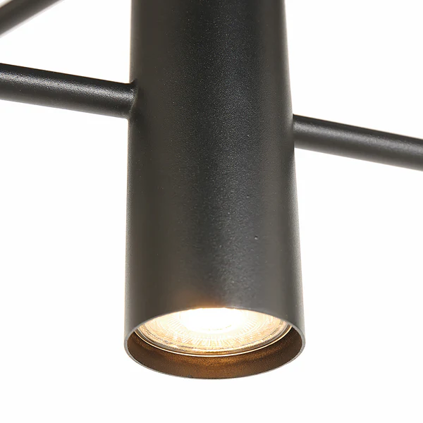 Pendelleuchte Constellation - Aluminium / Rauchglas - 5-flammig - Schwarz - Image 14