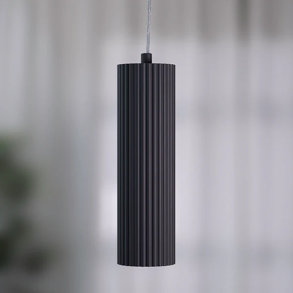 Pendelleuchte Costilla - Eisen - 1-flammig - Dunkelgrau - Image 2