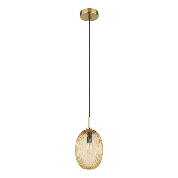 Pendelleuchte Devin Typ C - Farbglas / Eisen - 1-flammig - Beige - Image 4