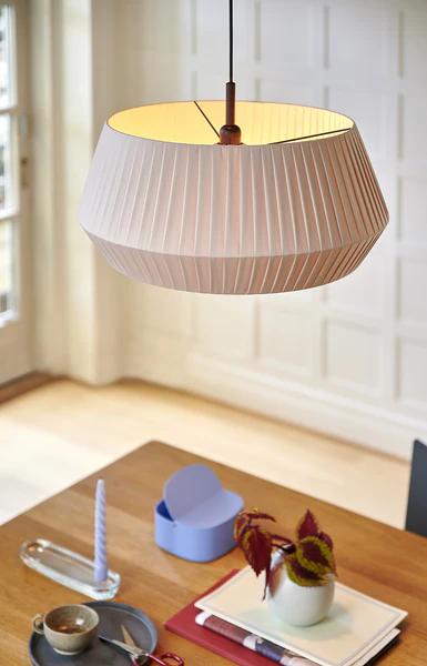 Pendelleuchte Dicte I - Baumwolle / Stahl - 1-flammig - Beige - Beige - Image 2