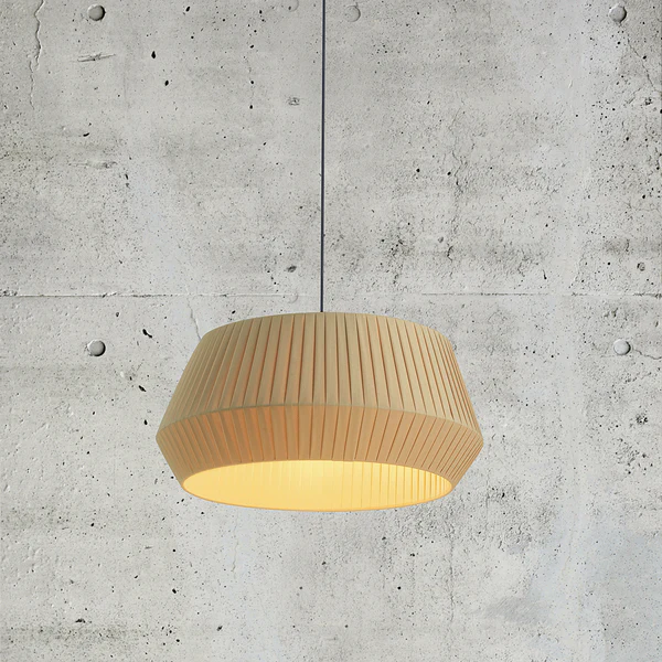 Pendelleuchte Dicte I - Baumwolle / Stahl - 1-flammig - Beige - Beige - Image 7