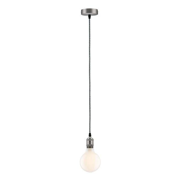 Pendelleuchte Eldar III - Aluminium / Mischgewebe - 1-flammig - Image 2
