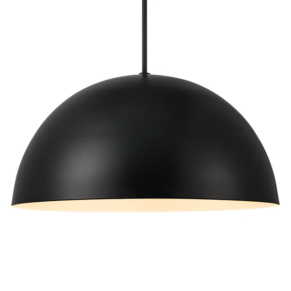 Pendelleuchte Ellen - Stahl - 1-flammig - Schwarz - Durchmesser: 30 cm